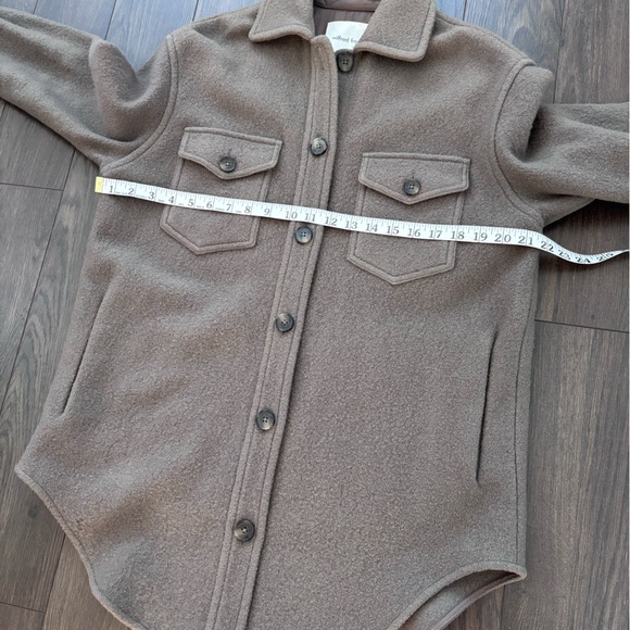 ARITZIA Wilfred Free Ganna Shirt Jacket Shacket Tan S - Picture 15 of 15